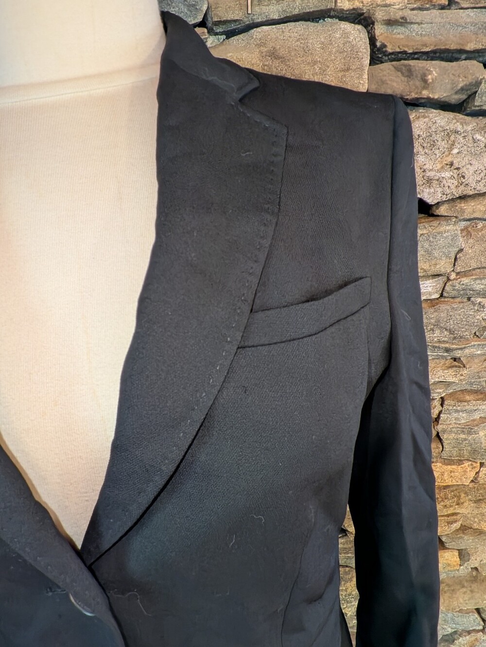 Brooks Brothers Black Blazer Classic Fit 100% Wool Size - Picture 7 of 9